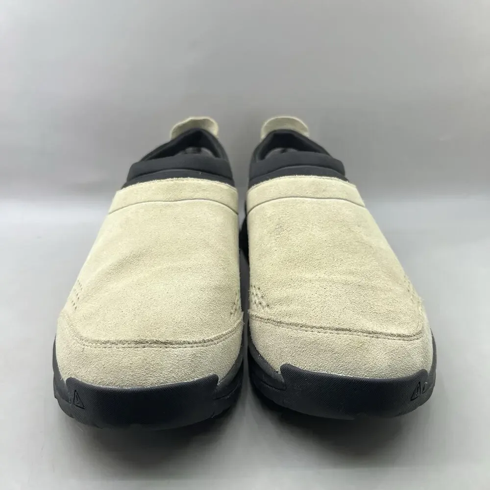 KEEN TTS Moc Waterproof Slip On Shoes Men Size 12 Beige Suede Comfort Sneakers